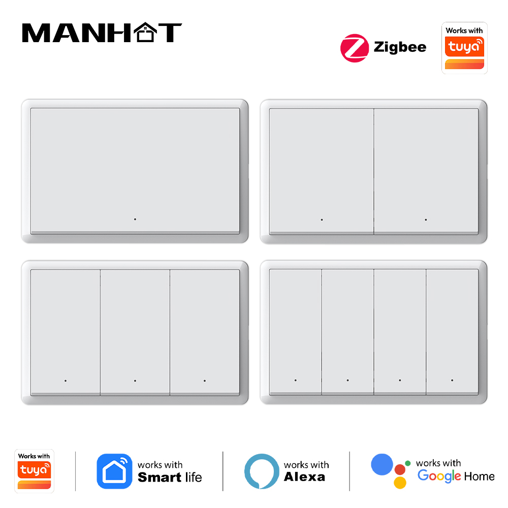 Smart Light Switch - Manhot Akıllı zigbee Anahtarı Nötr Kablo