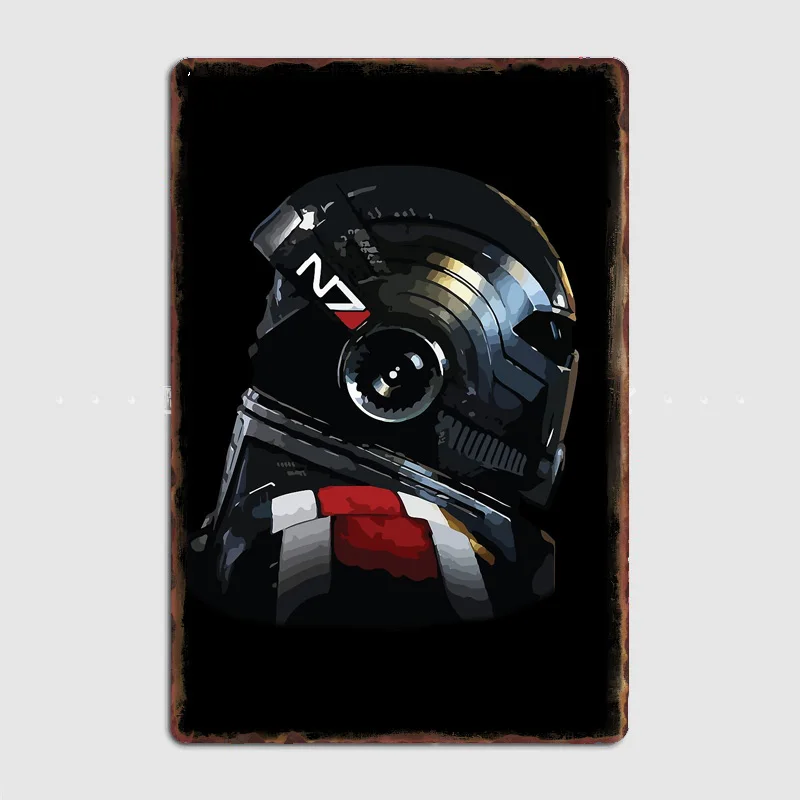 Smart Home Poster - Klasik Retro N7 Komutanı Shepard Mass