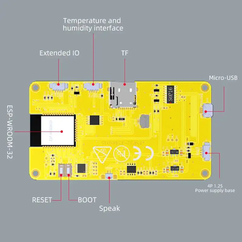 Smart Home Display - ESP32-3248S035 3.5 İnç Akıllı LCD Ekran