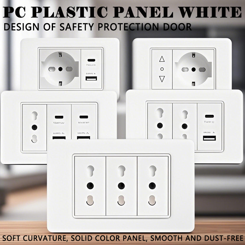 Smart Home Or Smart Home - 118 adet plastik panel soketi USB