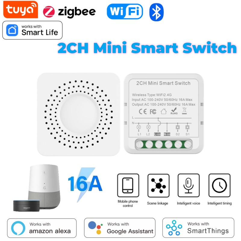 Smart Light Switch - Tuya Mini Akıllı Anahtar WiFi 1-2-3-4'lü
