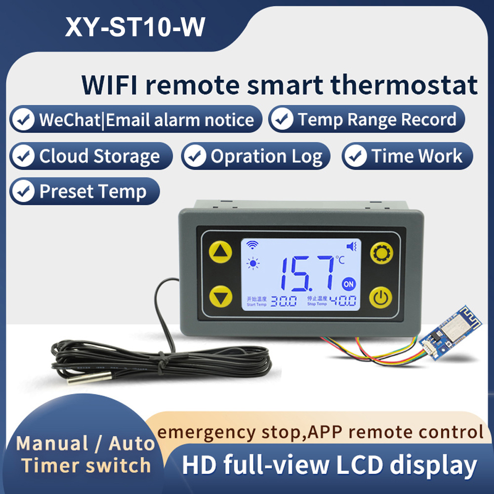 Wifi Thermostat - ST10-W/SA10-W/SA30-W/ST30-W DC6-30V/AC110-220V 10A/30A WIFI termostat sıcaklık