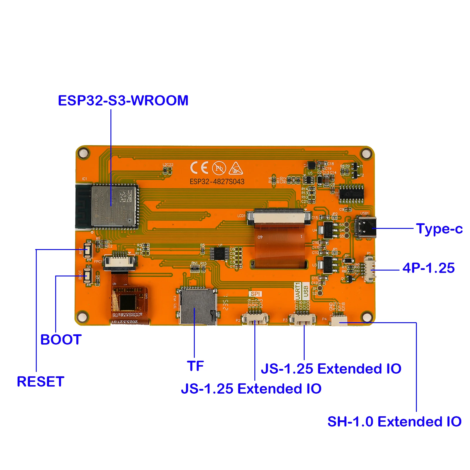 ESP32-4827S043C 4.3 İnç Akıllı - Smart Home Display incelemesi ve fiyatı