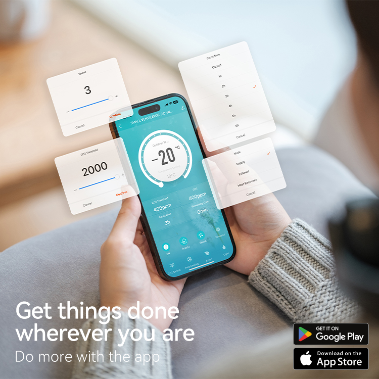 Modern Ev Tipi Kanalsız Havala - Smart Home Ventilation System incelemesi ve fiyatı