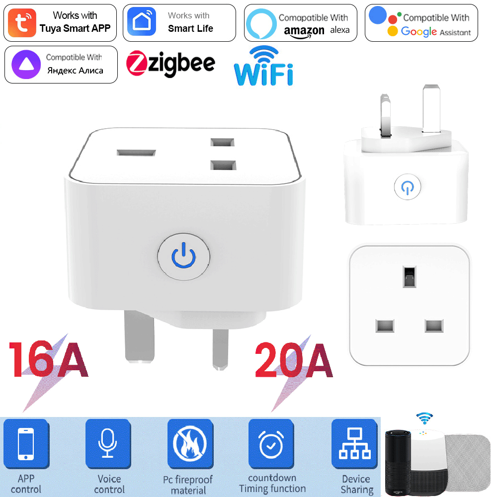 Tuya Akıllı Priz 16A/20A WiFi  - Smart Home Or Smart Home incelemesi ve fiyatı