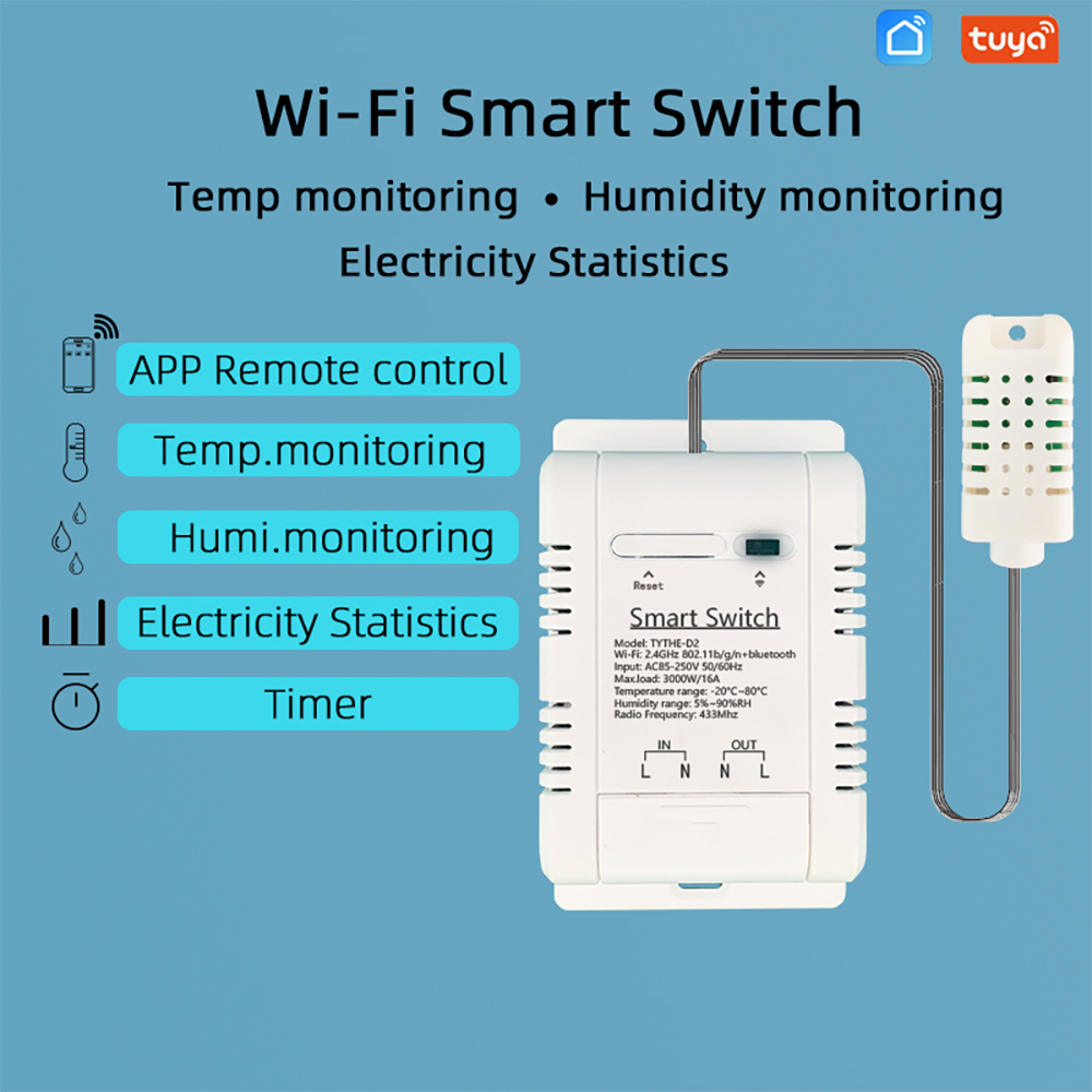 WiFi TH-16 anahtarı Tuya kablo - Wifi Thermostat incelemesi ve fiyatı