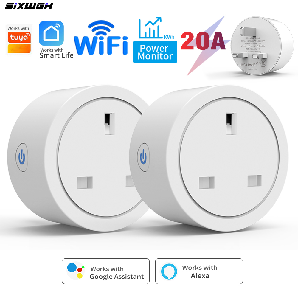 20A Tuya WiFi Akıllı İngiliz P - Smart Home Or Smart Home incelemesi ve fiyatı