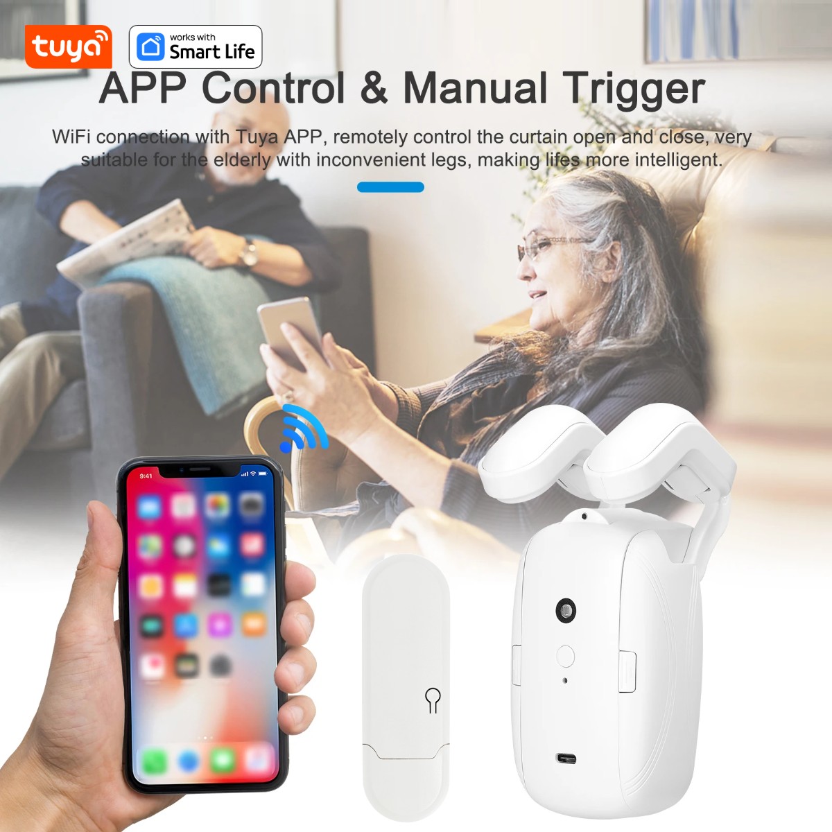 1/2 ADET Tuya Akıllı WiFi Perd - Smart Home Market incelemesi ve fiyatı