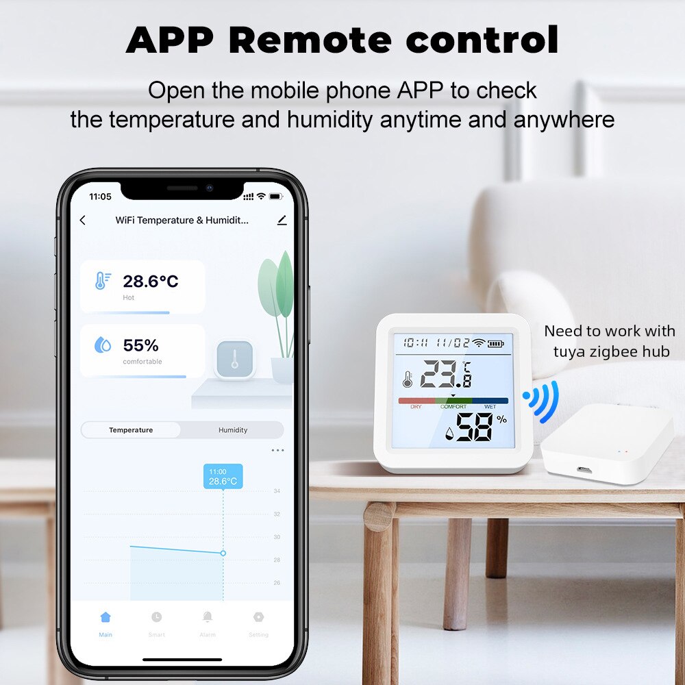 Tuya ZigBee akıllı ev sıcaklık - Smart Home Market incelemesi ve fiyatı