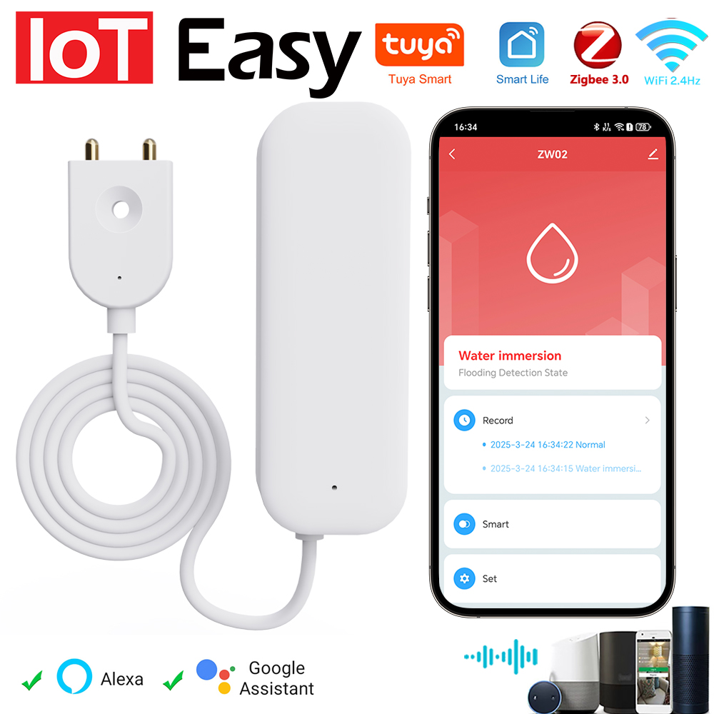 Tuya WiFi ZigBee Su Sensörü Ka - Smart Ir Remote Controller incelemesi ve fiyatı