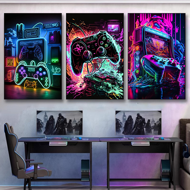 Neon Pop Serin Oyun duvar sana - Smart Home Poster incelemesi ve fiyatı
