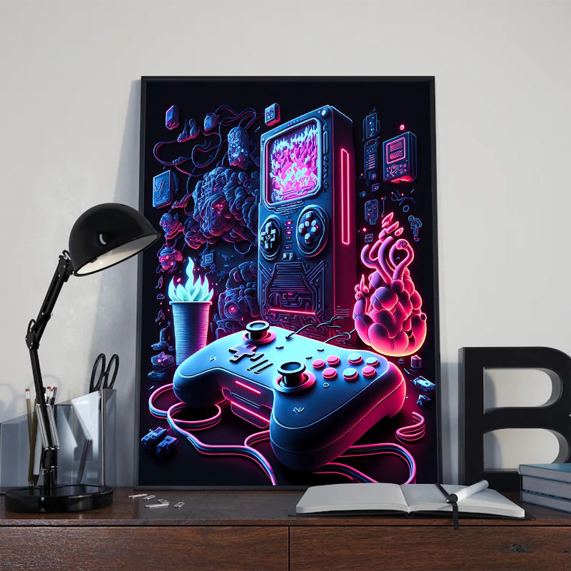 Neon Pop Serin Oyun duvar sana - Smart Home Poster incelemesi ve fiyatı